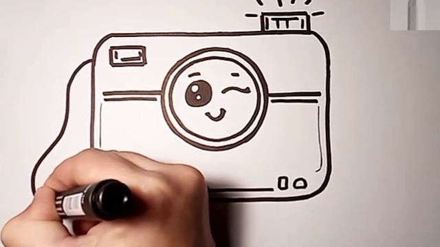 Как нарисовать МИЛЫЙ фотоаппарат ☺️?КАВАЙНЫЙ РИСУНОК cute camera смотреть онлайн