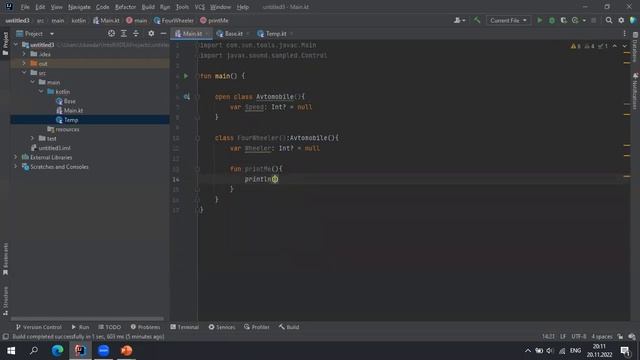 Kotlin dasturlash tilida OOP lar bilan ishlash 2 qism смотреть онлайн