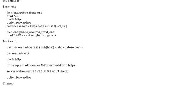 HAProxy - Redirect HTTPS for OAuth (Azure) смотреть онлайн
