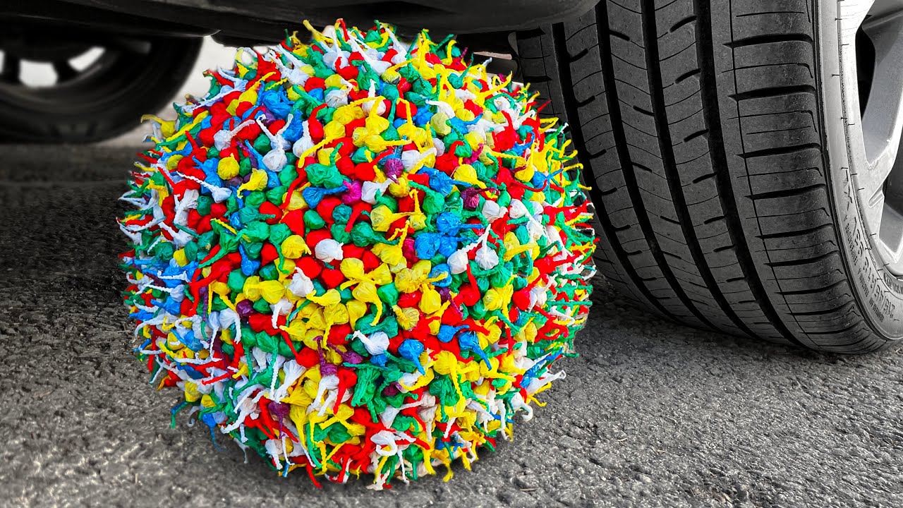 Машина Давит Предметы под Колесом АСМР МАШИНА смотреть онлайн