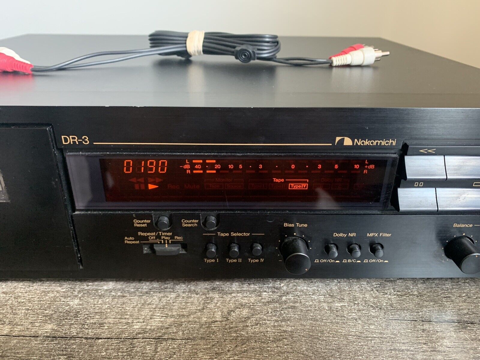 Nakamichi Dr-2 3 Head Cassette Deck-1993 года производитель Япония -Китай -Малайзия-Тайвань.