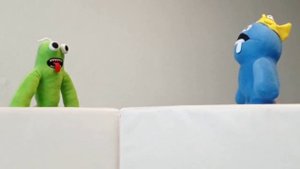 Rainbow friends Радужные друзья. Синий не помыл руки и заболел живот!!! поучительное видео для дете