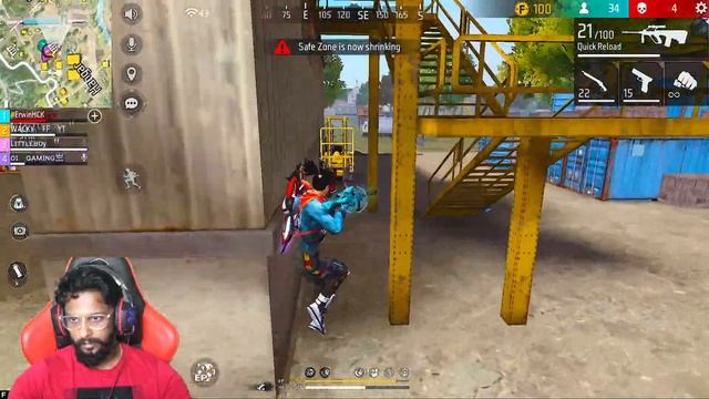 ?Thadaladi Booyah adi? | Wacky on Live | Face cam Live #ff смотреть онлайн