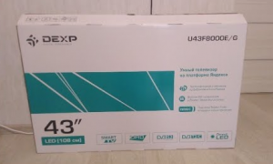 Телевизор DEXP 4K / Телевизор LED DEXP U43F8000E/G 43 (108) см / Телевизор DEXP