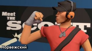 [TF2] Знакомтесь, разведчик, только каждая фраза будет на другом языке.