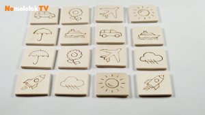 93. Игра Мемори лобзиком и выжигателем. DIY. Memory game with fret-saw