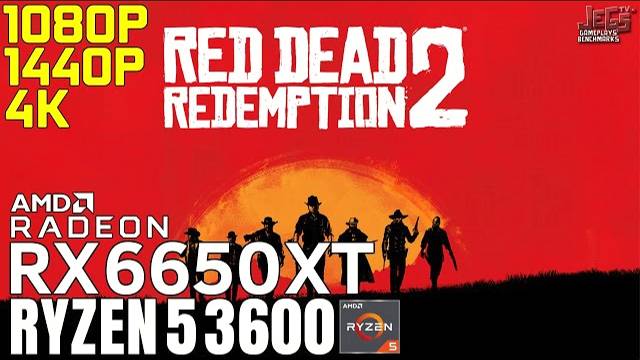 Red Dead Redemption 2 | Ryzen 5 3600 + RX 6650 XT | 1080p, 1440p, 4K benchmarks!