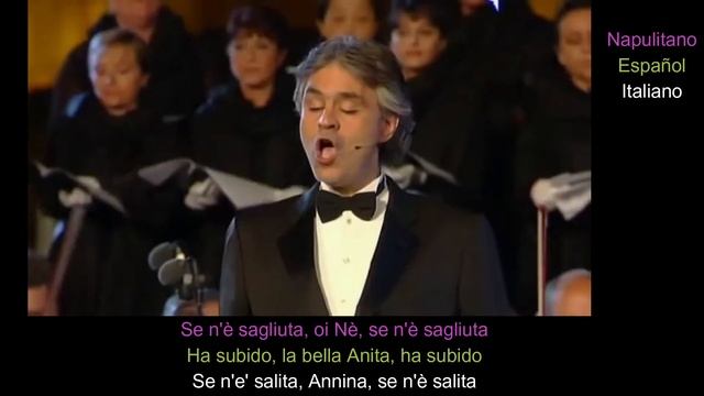 Andrea Bocelli - Funiculì, funiculà - subtitulos en español/italiano/napolitano - 2008 смотреть онлайн