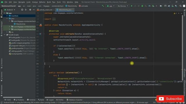 No Internet AlertDialog #AndroidStudio #sourcecode