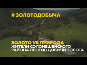 На Алтае разгорелся конфликт из-за добычи золота в Солонешенском районе