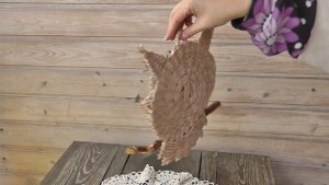 Ключница СОВА из газетных трубочек. Анонс платного мастер-класса