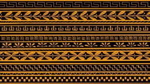 Классические греческие узоры — сиртаки и оливки ! Процесс рисования! Таймлапс ⌛️