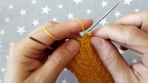 Узор "Песочная дорожка", узор для кругового вязания. Легкий узор для носочков. Схема узора.