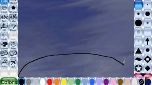 How to make a rainy day drawing in tux paint!