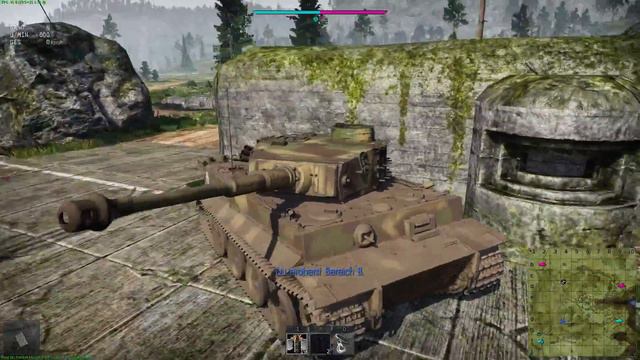 War thunder. Тигр против Шерманов. смотреть онлайн