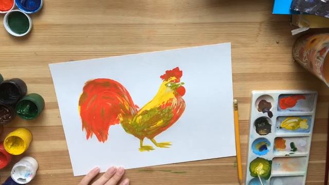 КАК НАРИСОВАТЬ ПЕТУХА?