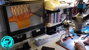 Ремонт шлейфа. Восстановление дорожек после залития.