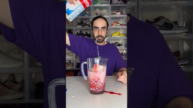 Grimace Shake Hack ? #asmr #food #asmrfood #mukbang #funny #mcdonalds #grimace #grimaceshake