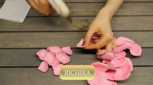 Цветы из фоамирана своими руками - Роза из глиттерного фоамирана