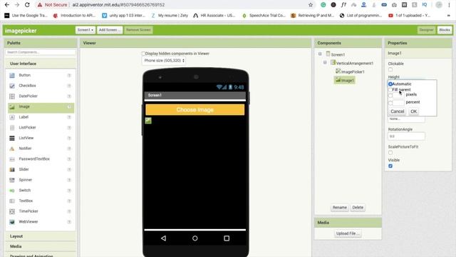 How to use Image Picker in MIT App Inventor 2