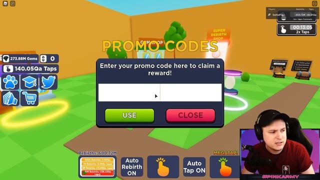 All 5 SUPER REBIRTH Codes in Tapping Simulator! *Super Fast Rebirths!* Roblox смотреть онлайн