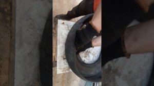Отопление дома. Продолжаем добывать топливо из автомобильных шин.