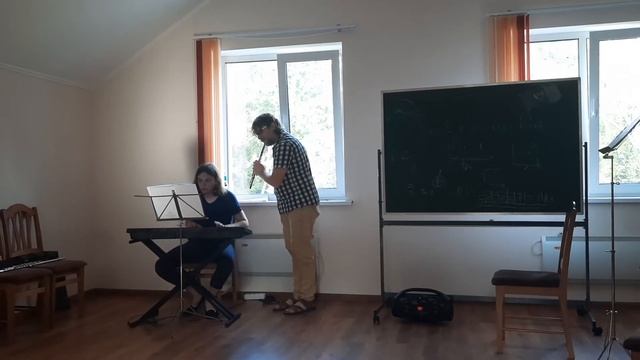 ИС Бах, соната До мажор для флейты и баса континуо. смотреть онлайн