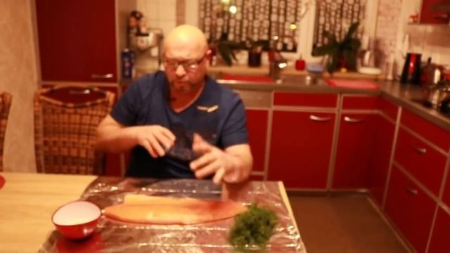 Красная рыба. Солим рыбу.Огород Баварский.