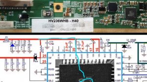 LED TV NO PICTURE | DC to DC Converter Explanation &  Short Circuit Repair | 6861AAQ Voltage