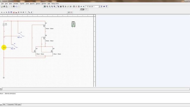 How to make NOR gate - MULTISIM 8 смотреть онлайн