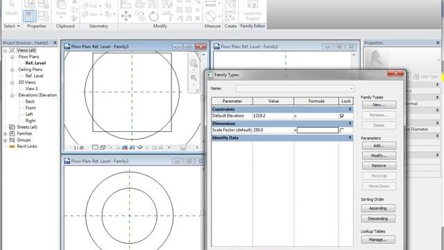 How to Scale and Add Grips to an Autodesk Revit Family .rfa Model смотреть онлайн