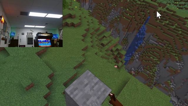 Minecraft VR on our local server at Redding VR!