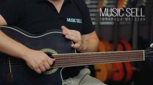 АКУСТИЧЕСКАЯ ГИТАРА С ШИРОКИМ ГРИФОМ ACOUSTIC GUITAR LIVINGSTONE WIDE NECK BLACK