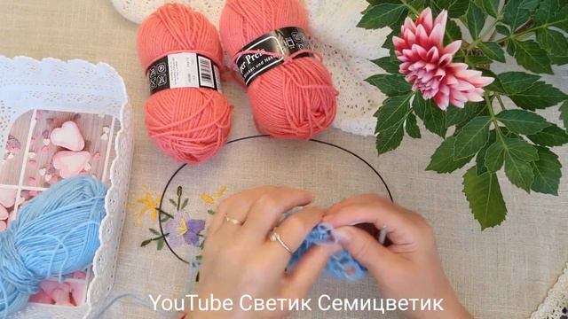 Самый востребованный узор для палантина Ажурный узор спицами для начинающих Для тех кто вяжет