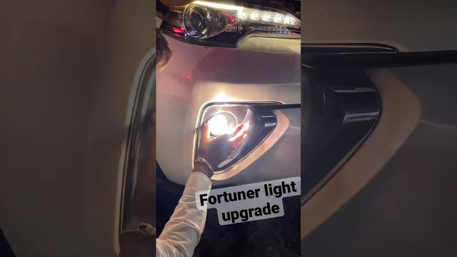 Fortuner Light upgrade -Aozoom led with projector #fortuner #fortunerlover #led #light #aozoom #car