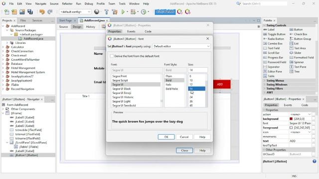 JAVA Swing Tutorial - How To Add A Row To JTable From JTextFields in Java NetBeans [WithSource Code