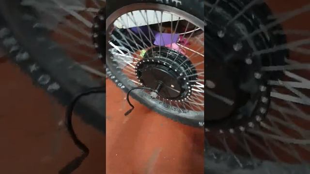 Электровелосипед своими руками мотор-колесо от электросамоката испиытание электро BMX часть 1