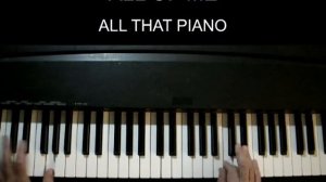 ALL OF ME - Piano JAZZ Cover (Standard Solo)