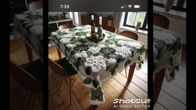 скатерти вязаные крючком, красота и уют вашего дома