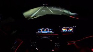2024 Mercedes AMG GLS 63 *300 km/h* POV Drive on the German AUTOBAHN NightDrive - Ambient Lighting