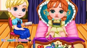 Frozen Baby Anna Flu Caring (Холодное сердце: Эльза лечит Анну) - прохождение игры