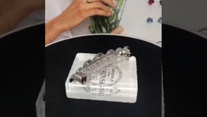Заколка для волос с кристаллами  Swarovski
