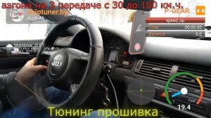 Разгон 30-100 км.ч. Audi A6 C5 2.5TDI 150hp MT 1999 г.в.