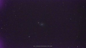 How the Whirlpool Galaxy looks through a 10" Telescope | 1 Minute Live View Video