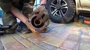 Вырезаем КАТАЛИЗАТОР,  ДО И ПОСЛЕ ,МОЯ ИСТОРИЯ РЕМОНТА, экономим на Сервисах??