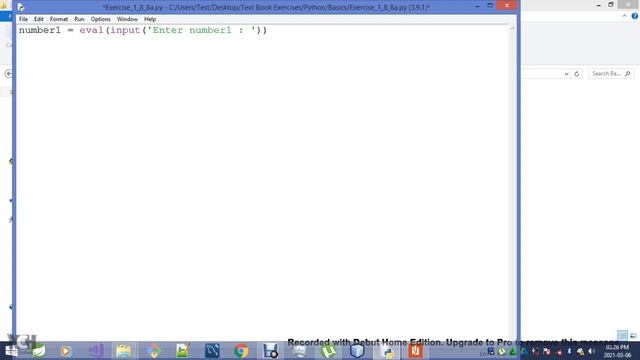 A Practical Introduction To Python Programming - Exercise 1 8 8a