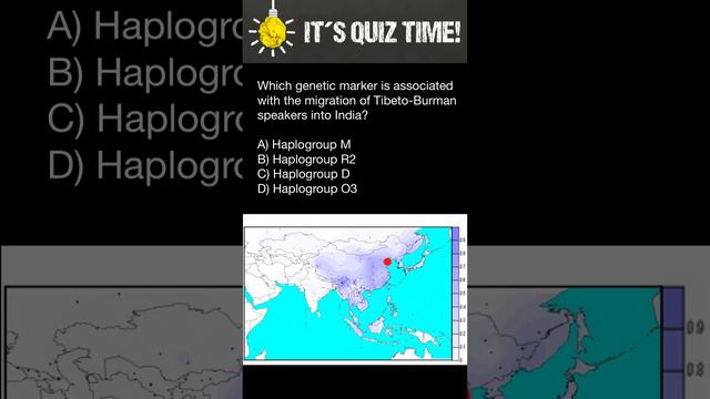 Genetic marker is associated with the migration of Tibeto-Burman speakers into India?