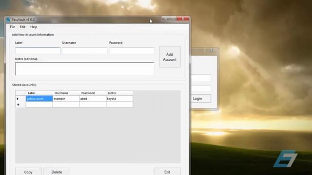 My C# Password Management Program - Eric Liang