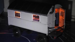 Масштабные модели вагончиков-бытовок в масштабе 1:43