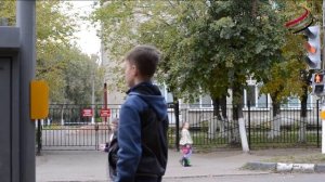 Светофор с кнопкой.